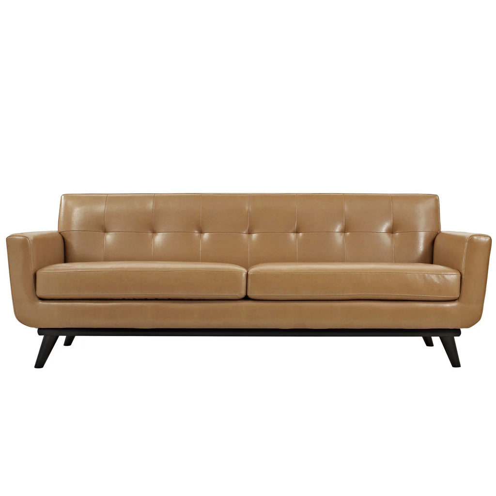 Brown Leather Sofa I80888