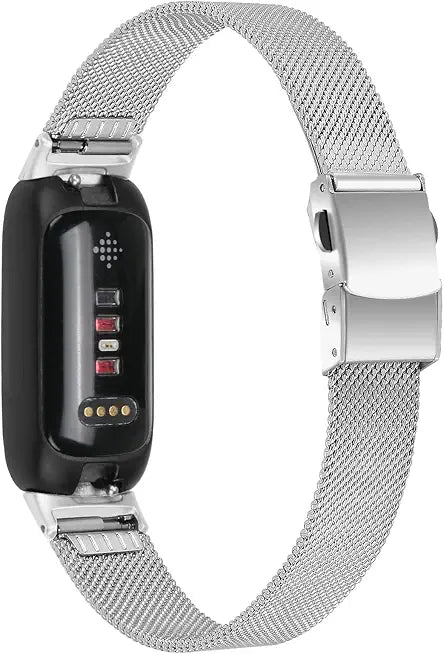 Stainless Steel Metal Mesh Loop Adjustable Wristband Replacement Strap U33316