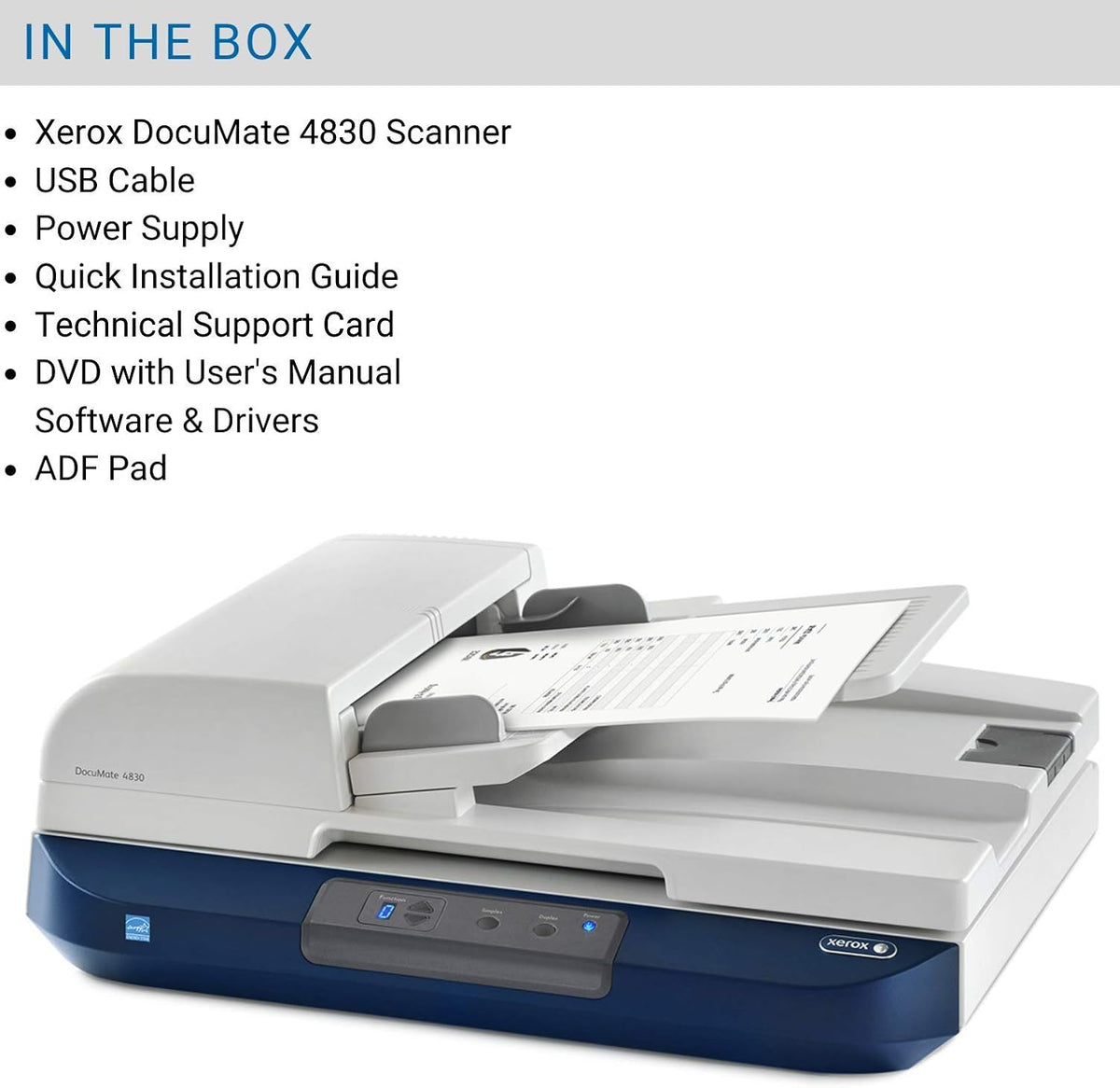 Duplex Document Scanner with Flatbed X40953