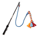 Interactive Flirt Pole Dog Toy with Fleece Rope Tether R5107