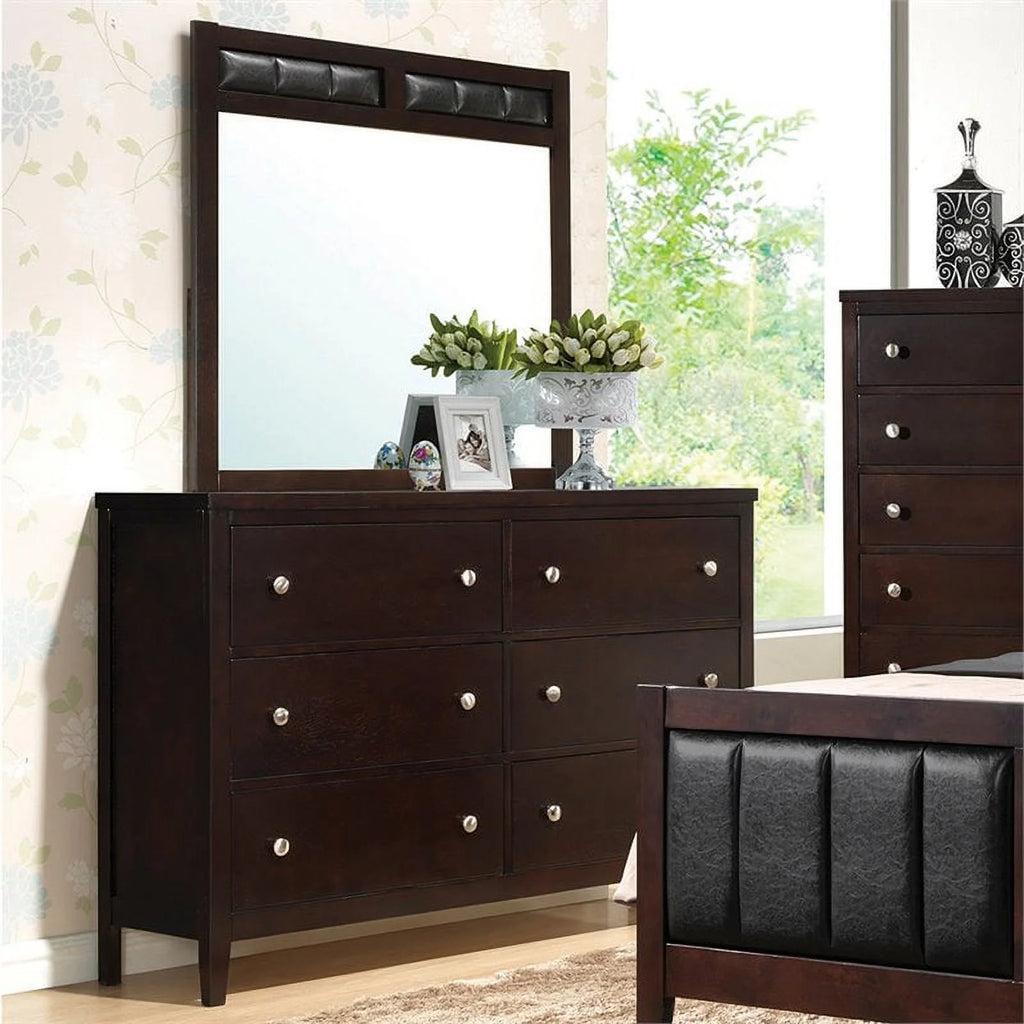 6-drawer Rectangular Dresser Cappuccino J79127
