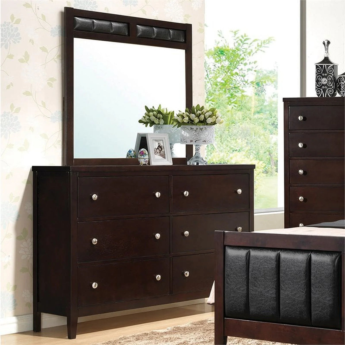 6-drawer Rectangular Dresser Cappuccino J79127