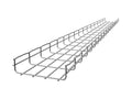 Wire Mesh Cable Tray, 12x2In, 10 ft V939
