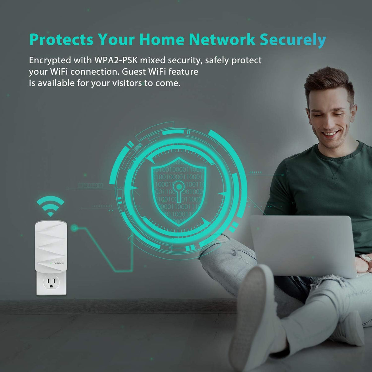 Mesh WiFi System, 3,000 sq.ft Whole Home Coverage, 1 WiFi Point & 1 Dot D26922