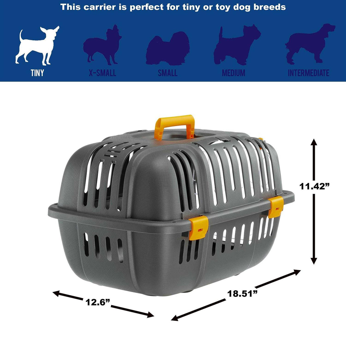 Pet Carrier for XS Dog Breeds & Small Cats J349086