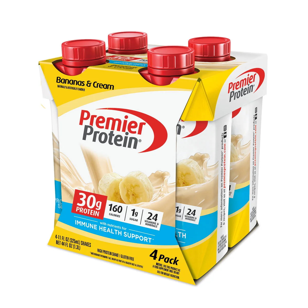 Bananas & Cream Protein Shake 30g 11 fl oz 4 Ct U9644
