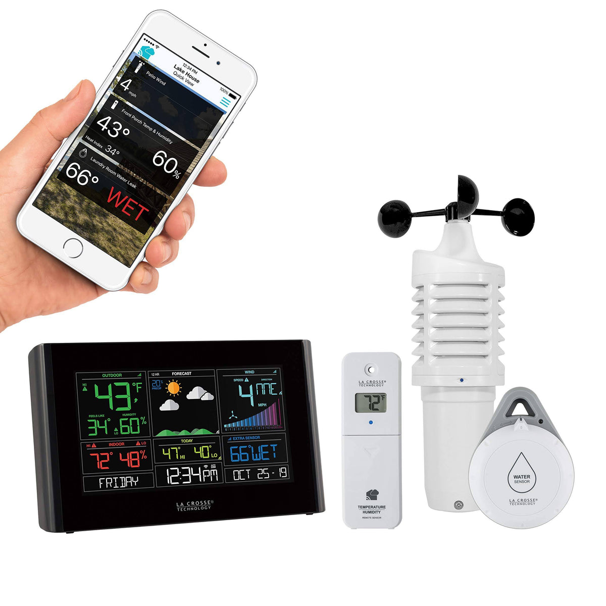 Wi-Fi Wind & Weather Station with AccuWeather Forecast T3387