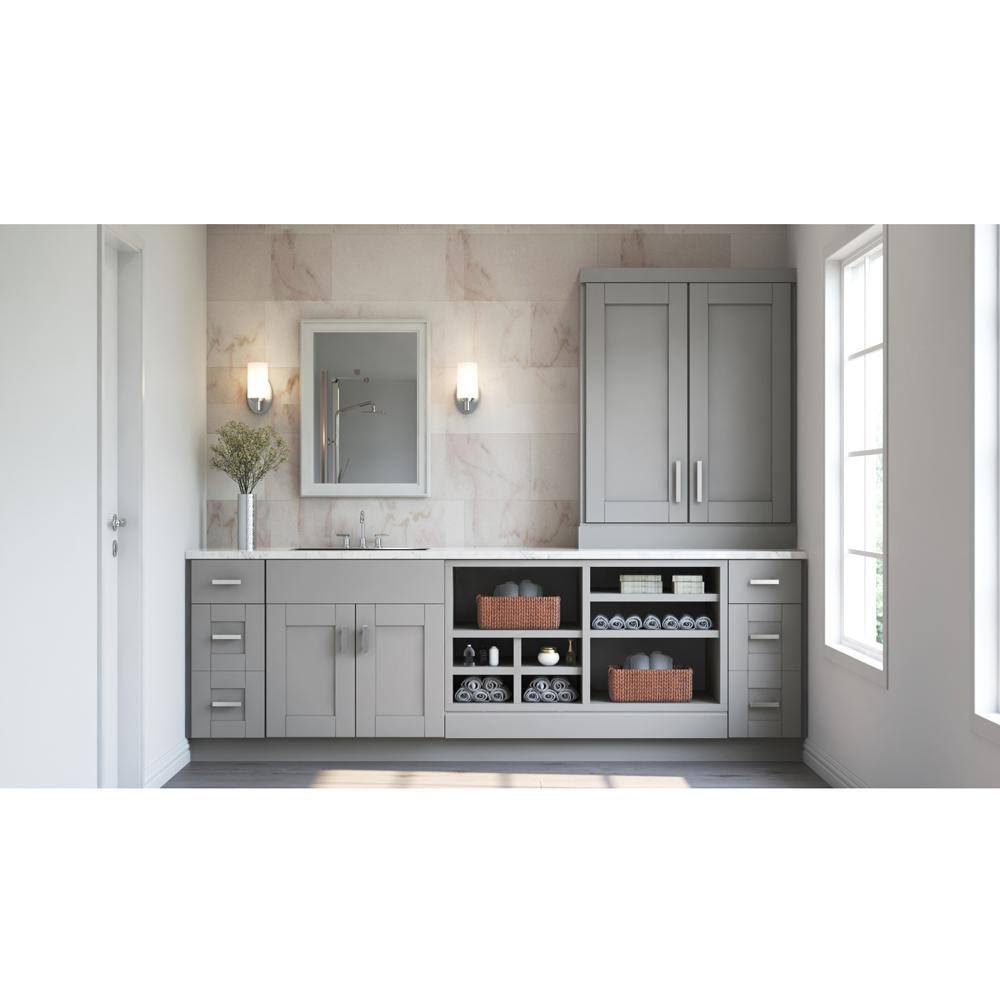 12x34.5x24 in. Base Kitchen Cabinet with Drawer Glides in Dove Gray A286