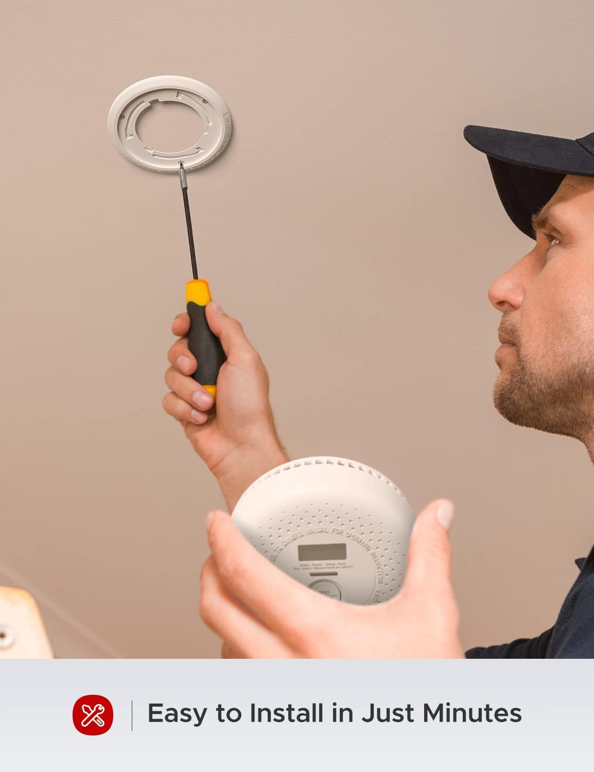 10-Year Battery Dual Sensor Smoke and Carbon Monoxide Alarm, 5-Pack D963