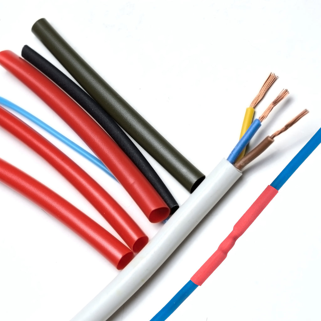 2pcs 1/4" Dia 50ft 4:1 Dual Wall Adhesive Lined Waterproof Heat Shrink Tubing Black R23630