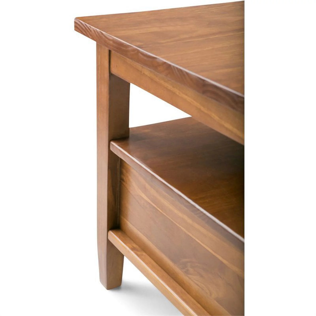 Wood 48" Coffee Table and 14" Narrow Side Table F66542
