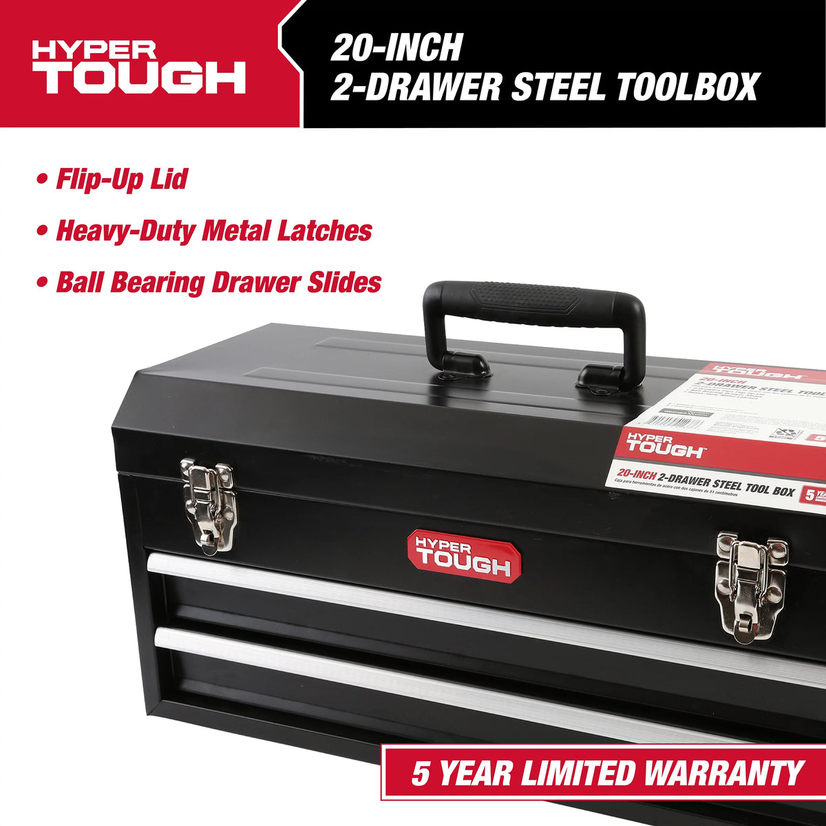 20-inch 2-Drawer Steel Tool Box H673