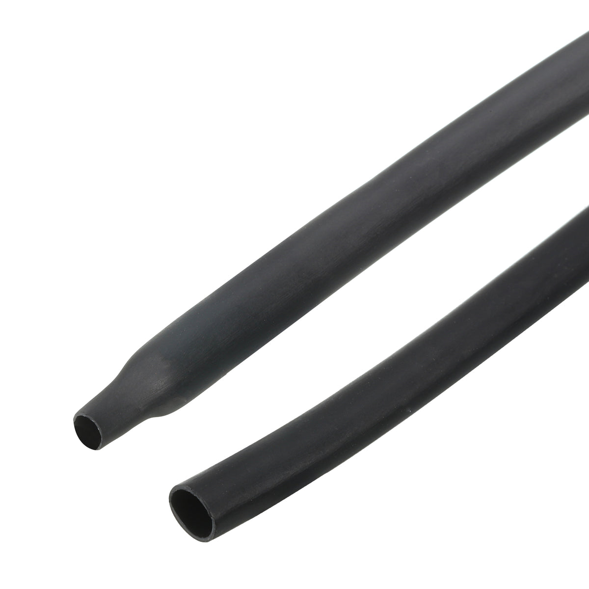2pcs 1/4" Dia 50ft 4:1 Dual Wall Adhesive Lined Waterproof Heat Shrink Tubing Black R23630