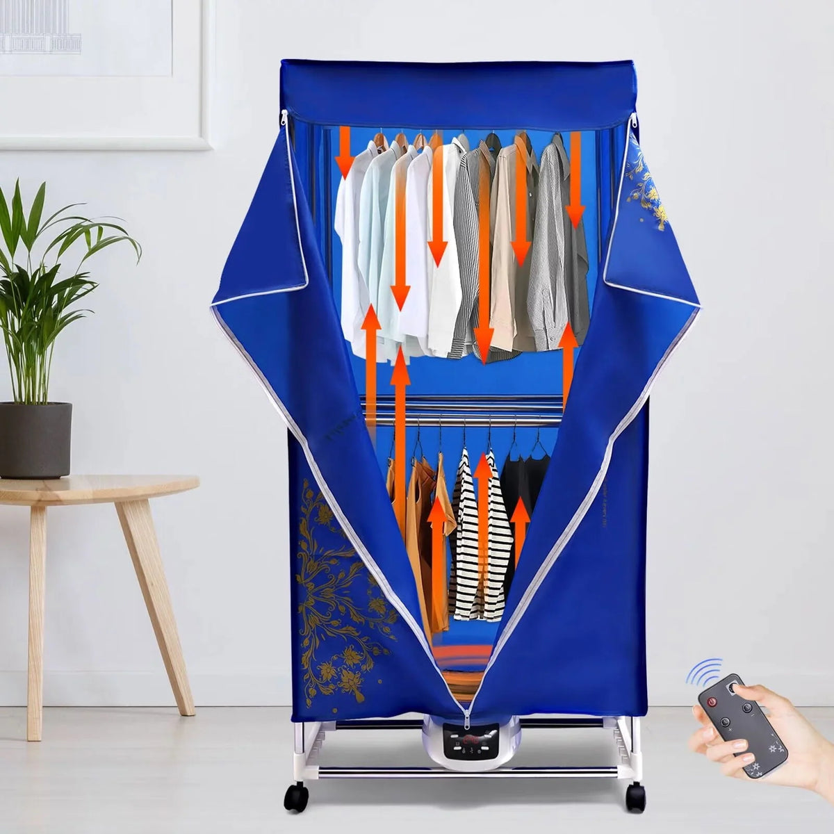 Folding Portable Electric Clothes Dryer 2 Layer 1500W F618201