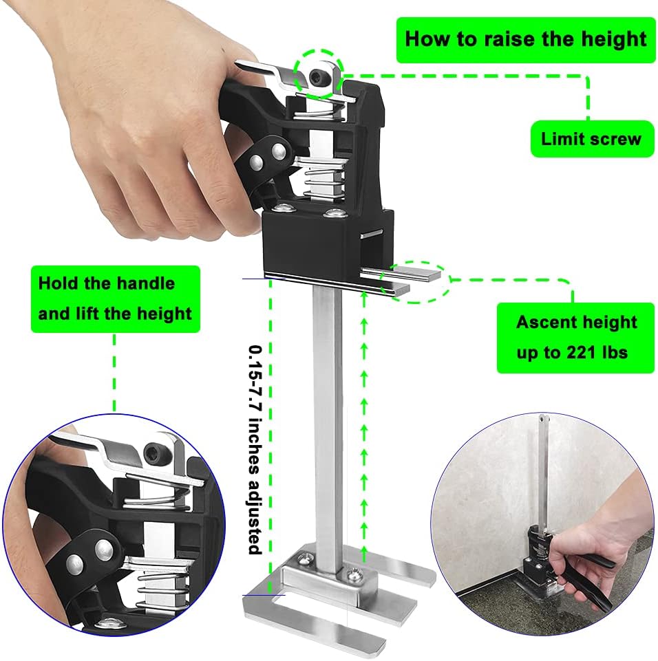 Lever Arm Lifter 2 Pack, Lifting Range 0.15-7.7 Inches Z584