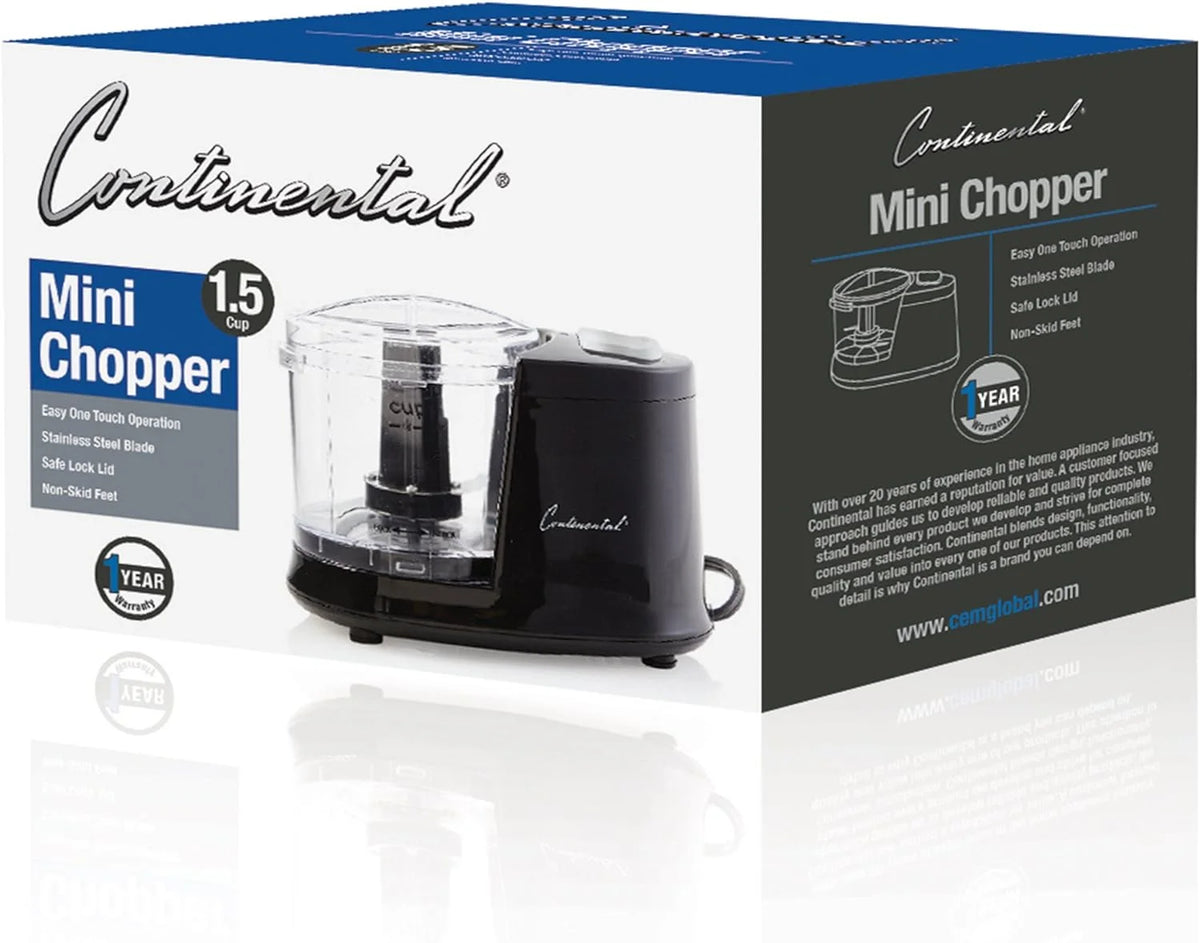Mini Chopper, 1.5 Cup, Black L425340