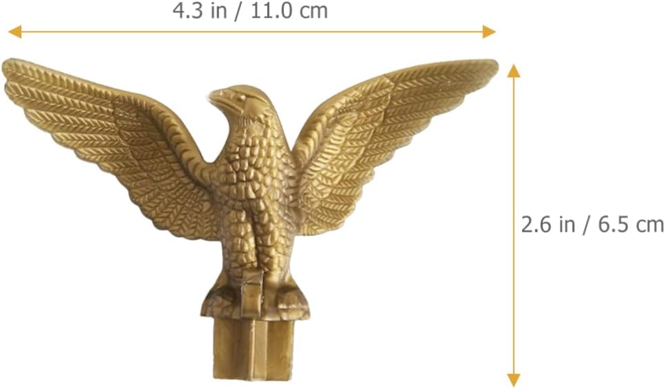 2PCS Plastic Flag Pole Eagle Topper Ornament Decoration F529673