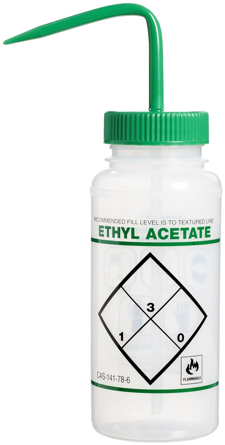 1000ml Polyethylene Wash Bottles with Blue Cap Pack of 6 D927