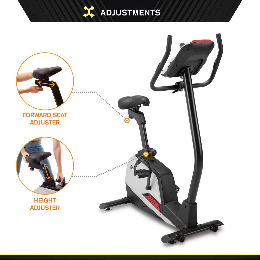 Magnetic Upright Exercise Bike with 15 Workout Presets T52624