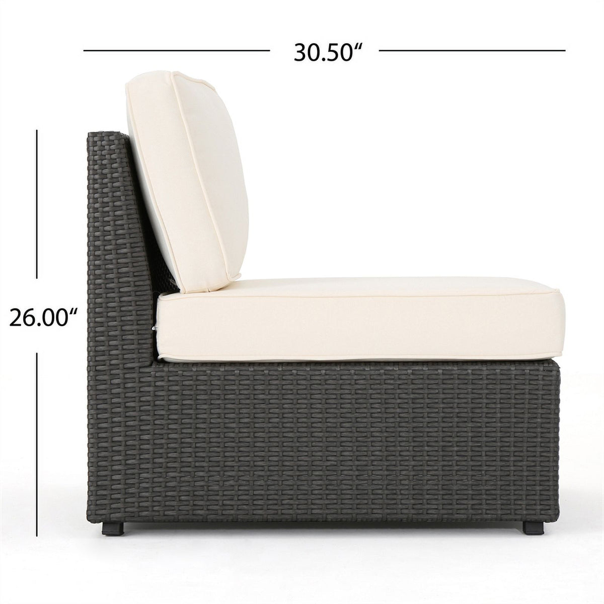 Gray 9 Seater Sectional Sofa and Club Chair Chat Set N337579