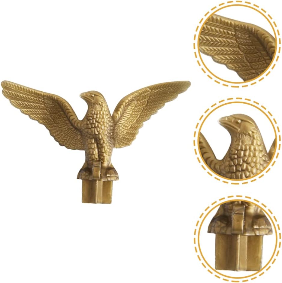 2PCS Plastic Flag Pole Eagle Topper Ornament Decoration F529673