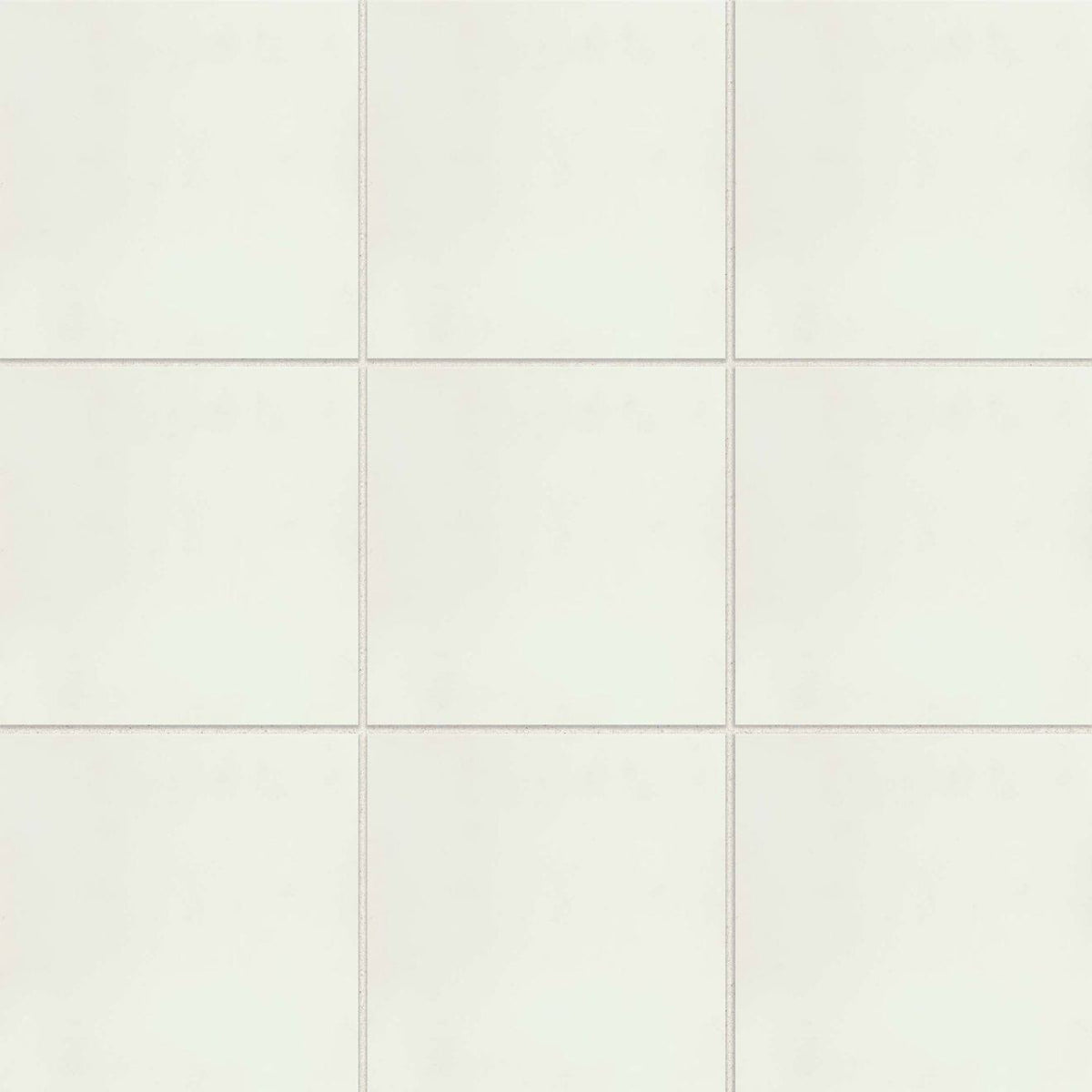 12-Pack Snow 8-in x 8-in Matte Cement Encaustic Tile M728