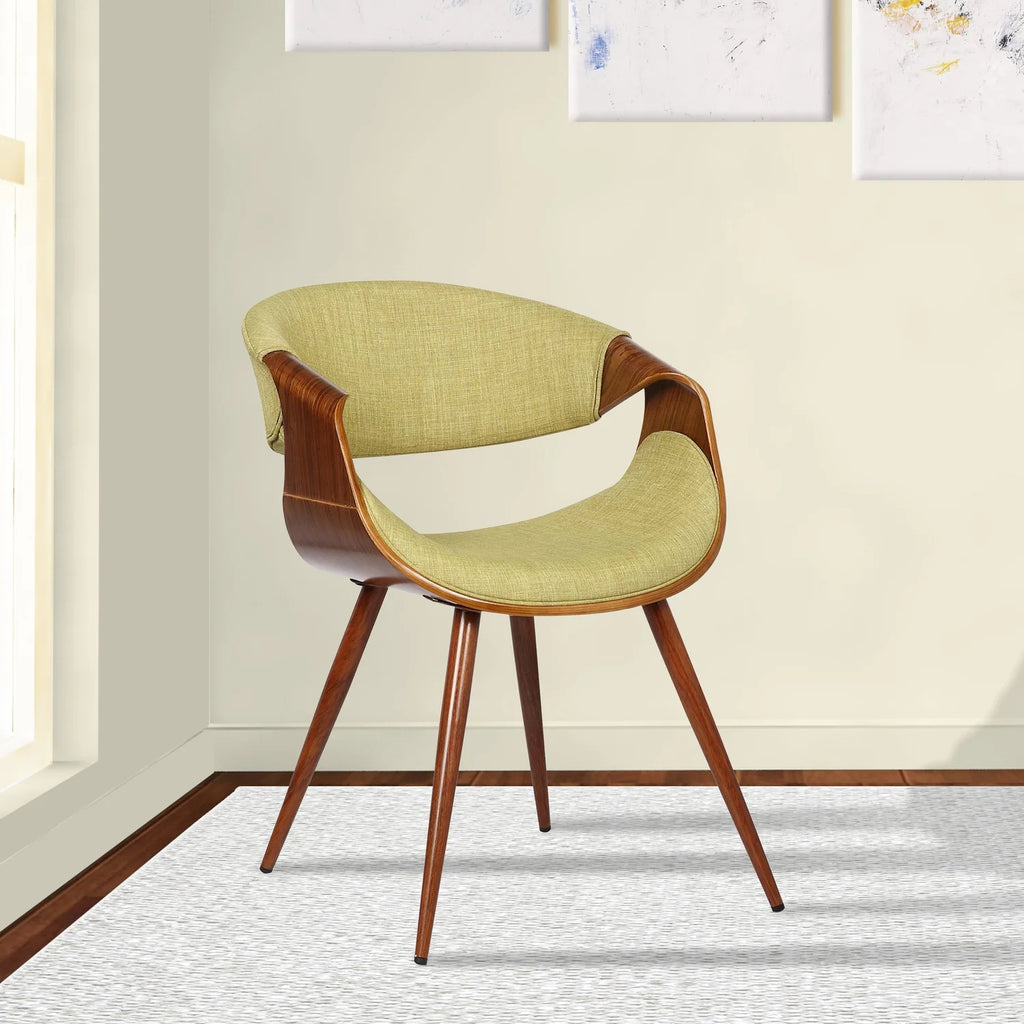 Fabric Dining Chair in Walnut and Charcoal I95731