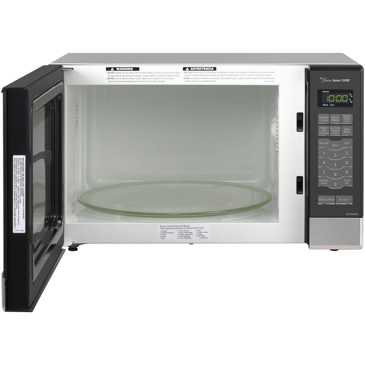 1.2 Cu. Ft. Countertop Built-In Microwave Oven with 1200W Inverter Power P5567