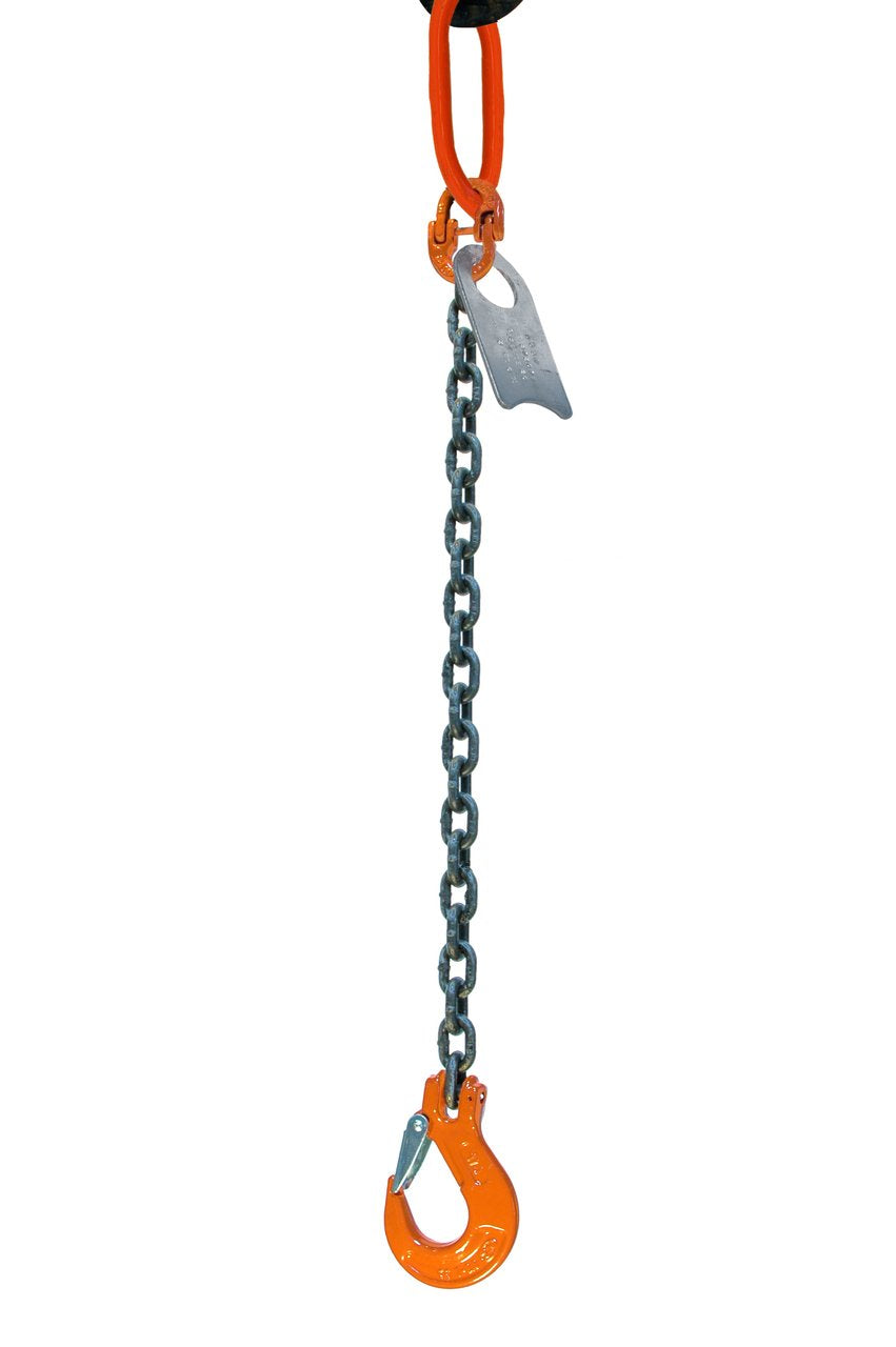 1/2" x 5' Single Leg Chain Sling with Sling Hook F9501