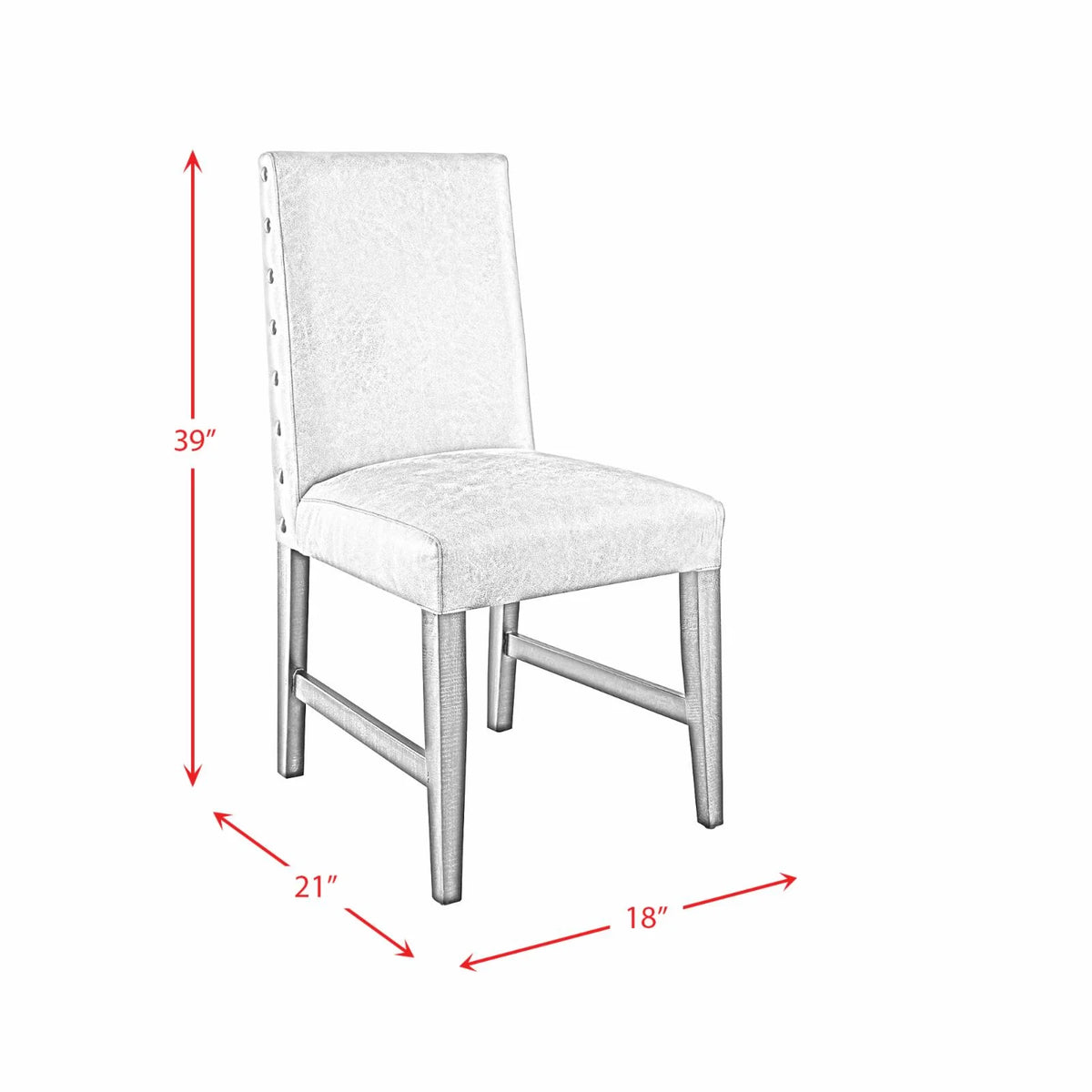 Gray Side Chair Set C397754