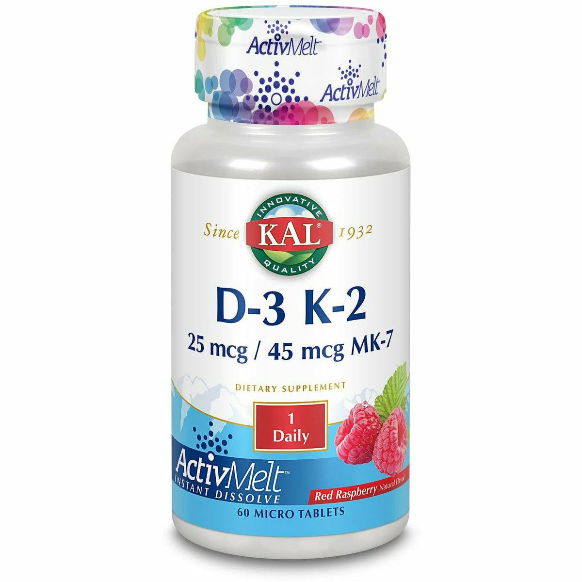 D3 & K2 Raspberry 60 tabs Q960941