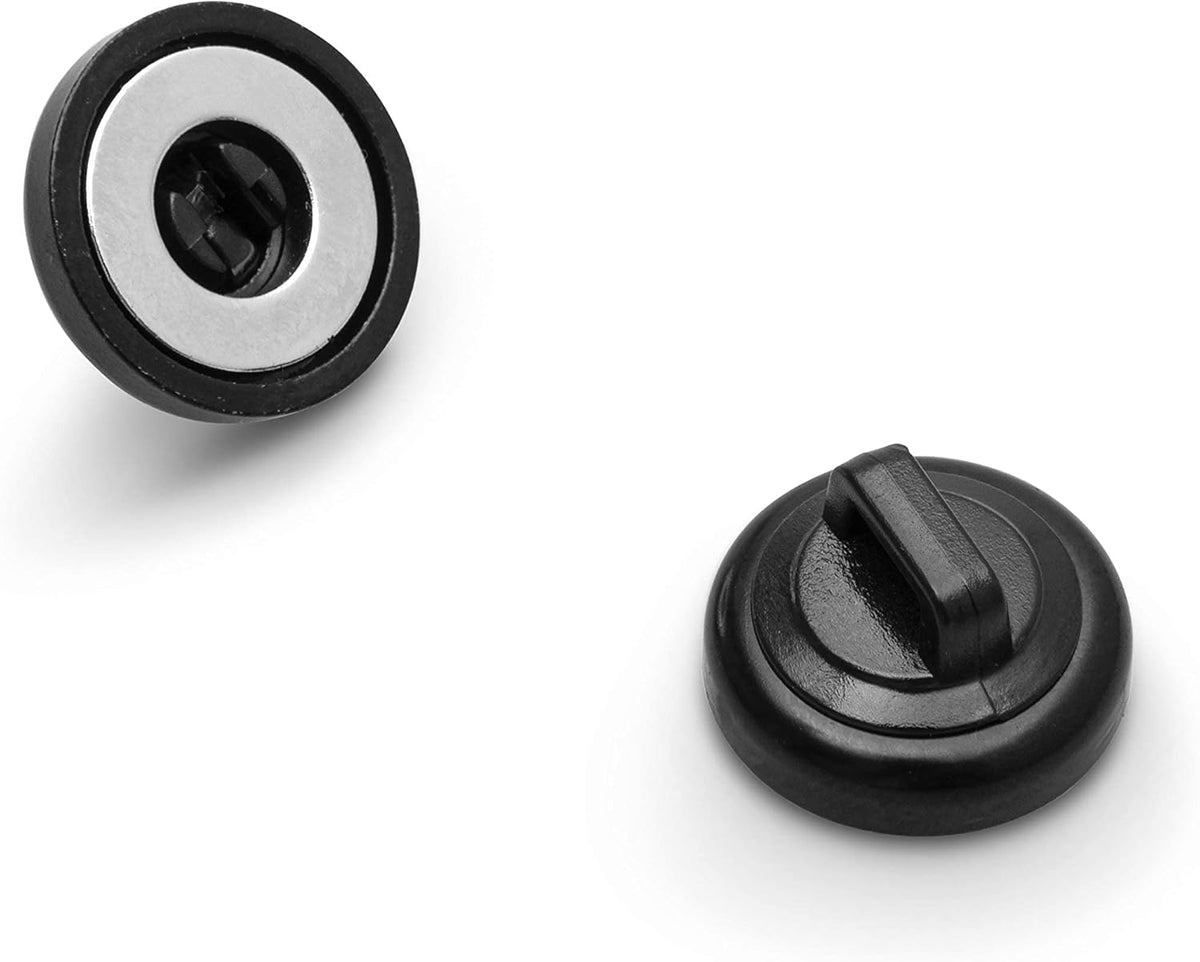 105 Pack Black Magnetic Cable Zip Tie Mounts with Neodymium Magnets T41479