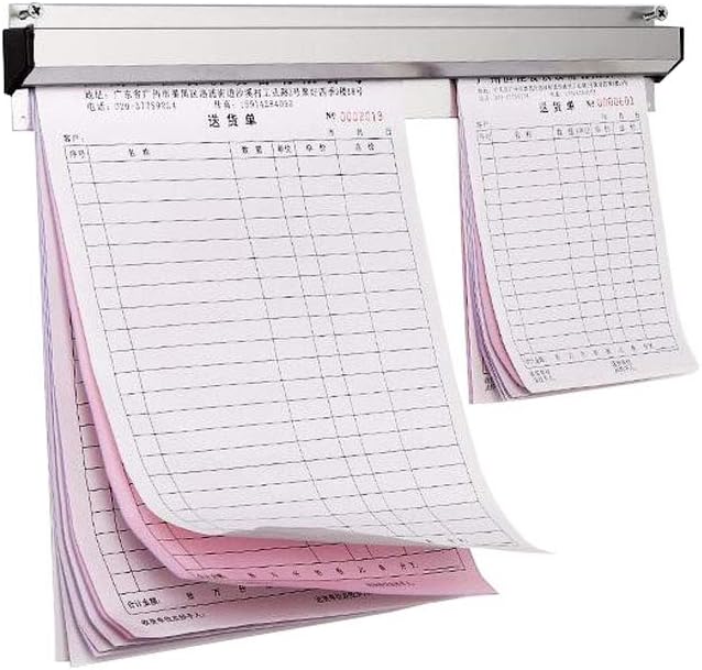 18 Inch Aluminium Slide Check Rack Ticket Holder Pack of 2 A147