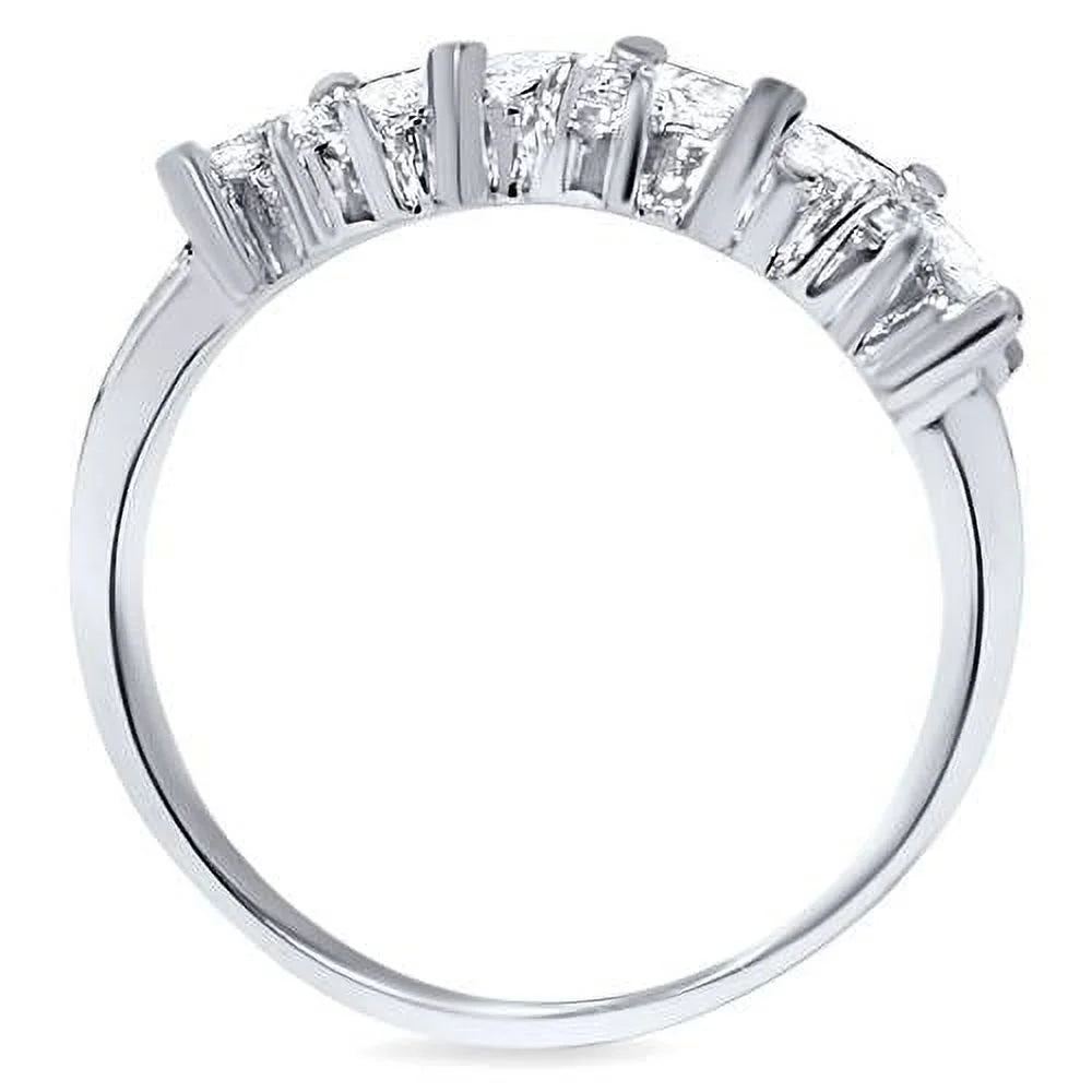 14k White Gold Marquise Diamond Wedding Ring L520372