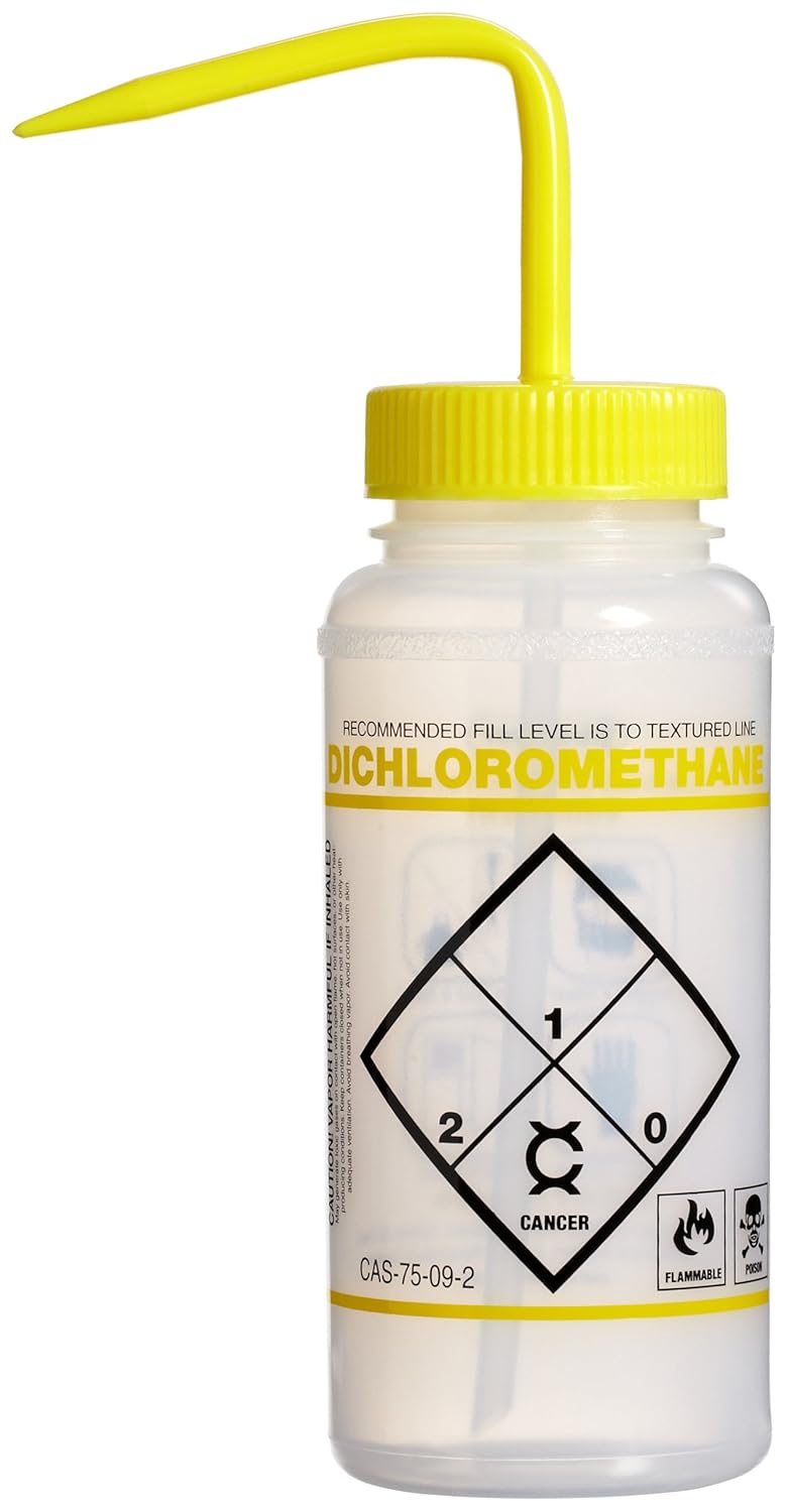 1000ml Polyethylene Wash Bottles with Blue Cap Pack of 6 D927