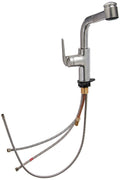 Single-Lever Pull Out Kitchen Faucet, Stainless Steel Y237