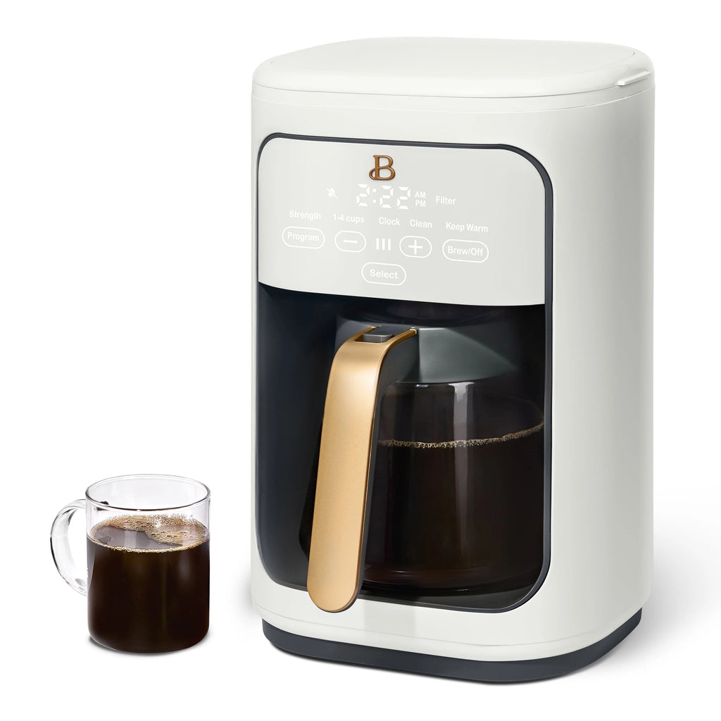 14-Cup Programmable Drip Coffee Maker with Touch-Activated Display, White Z3261