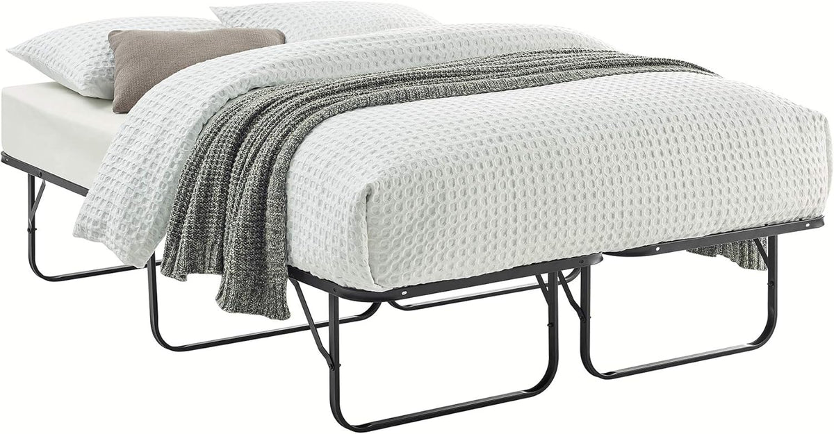 14 Inch Foldable Metal Platform Bed Frame Full with Under-Bed Storage X846