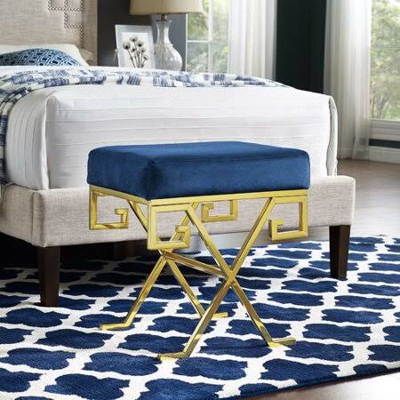 Velvet Vanity Stool A42970