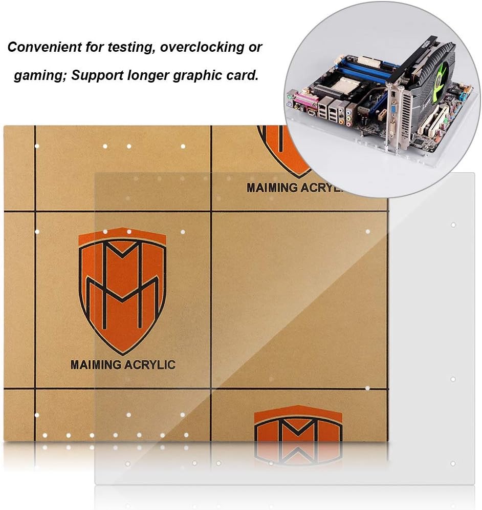 Transparent Acrylic Open Frame Computer Case Pack of 2 V5749