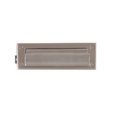 10 in x 3 in Satin Nickel Mail Slot Y761