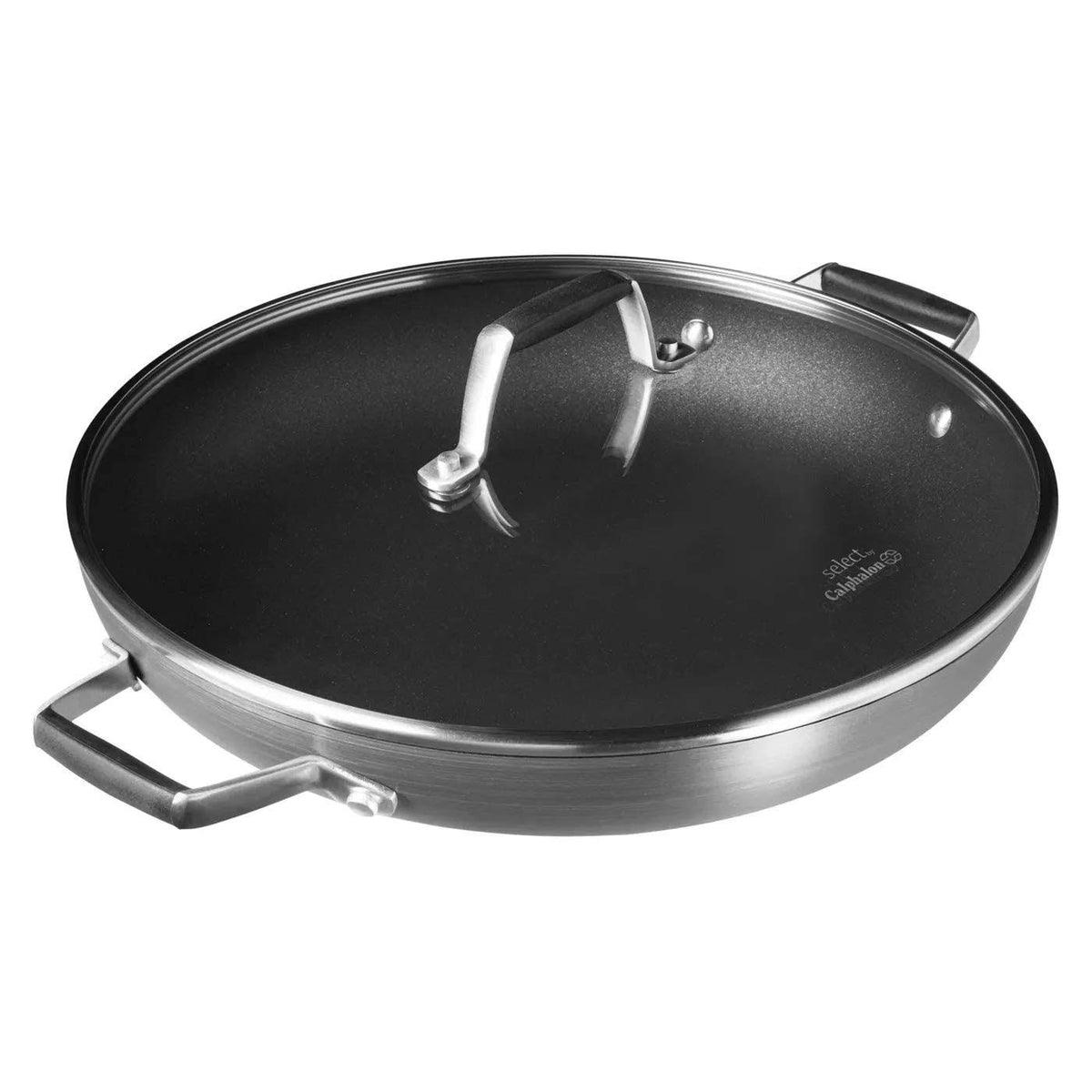 12-Inch Hard Anodized Nonstick Pan with Lid I988