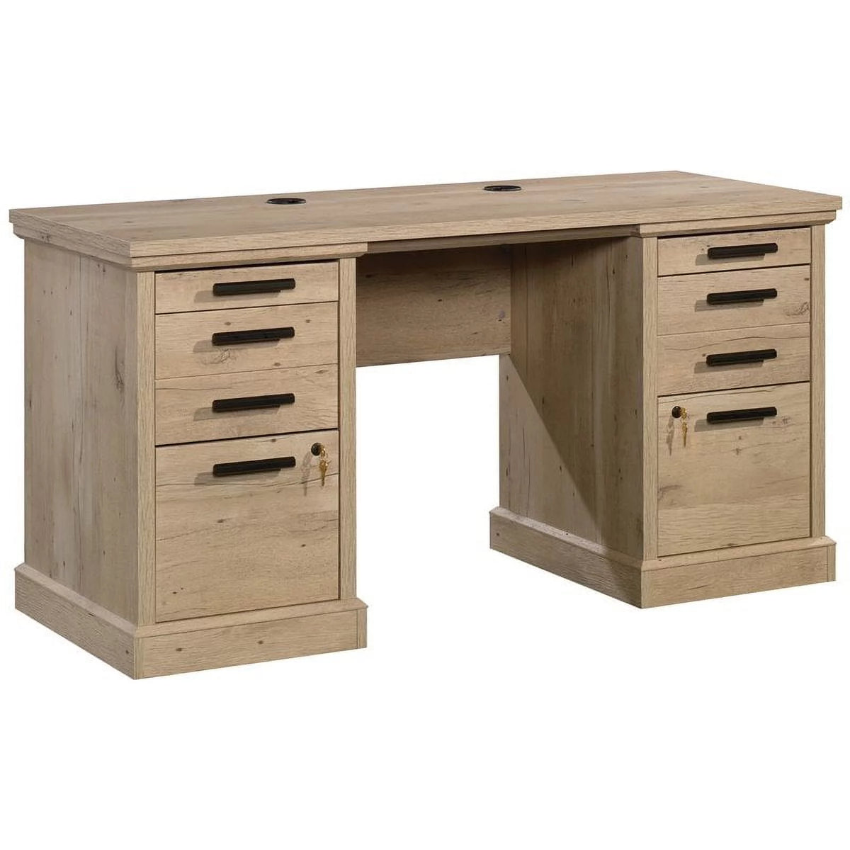 2-Piece Credenza Desk & Utility Stand U9418
