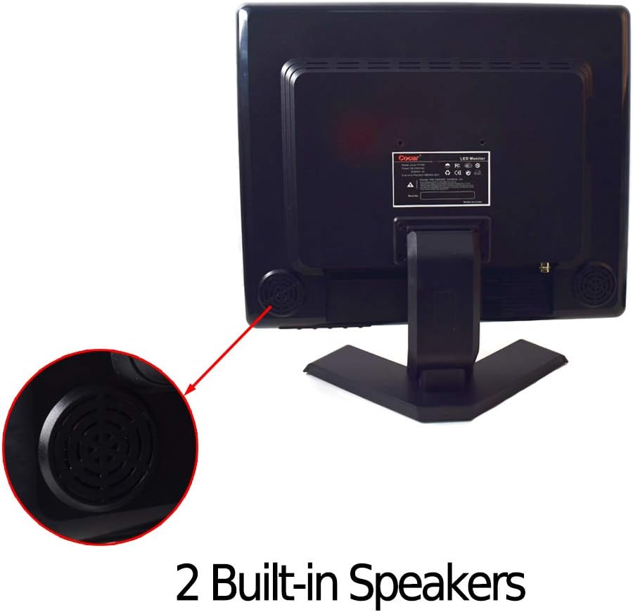 17 inch BNC Monitor with VGA HDMI AV Built-in Speaker LCD Screen A71788