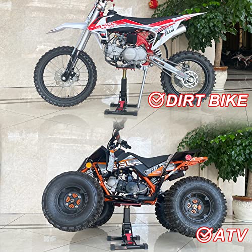 Blue Adjustable Motorcycle Lift Stand 1200Lbs Capacity C62683