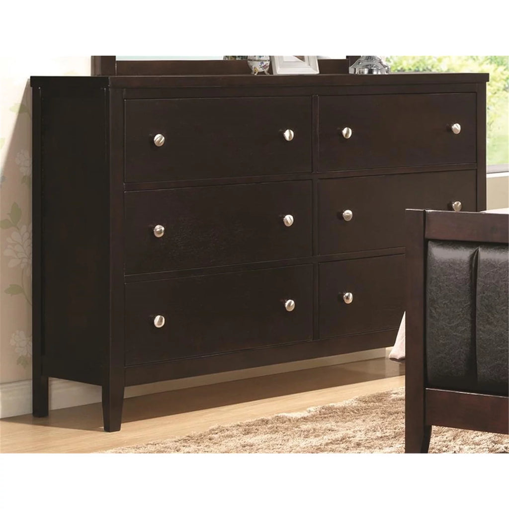6-drawer Rectangular Dresser Cappuccino J79127