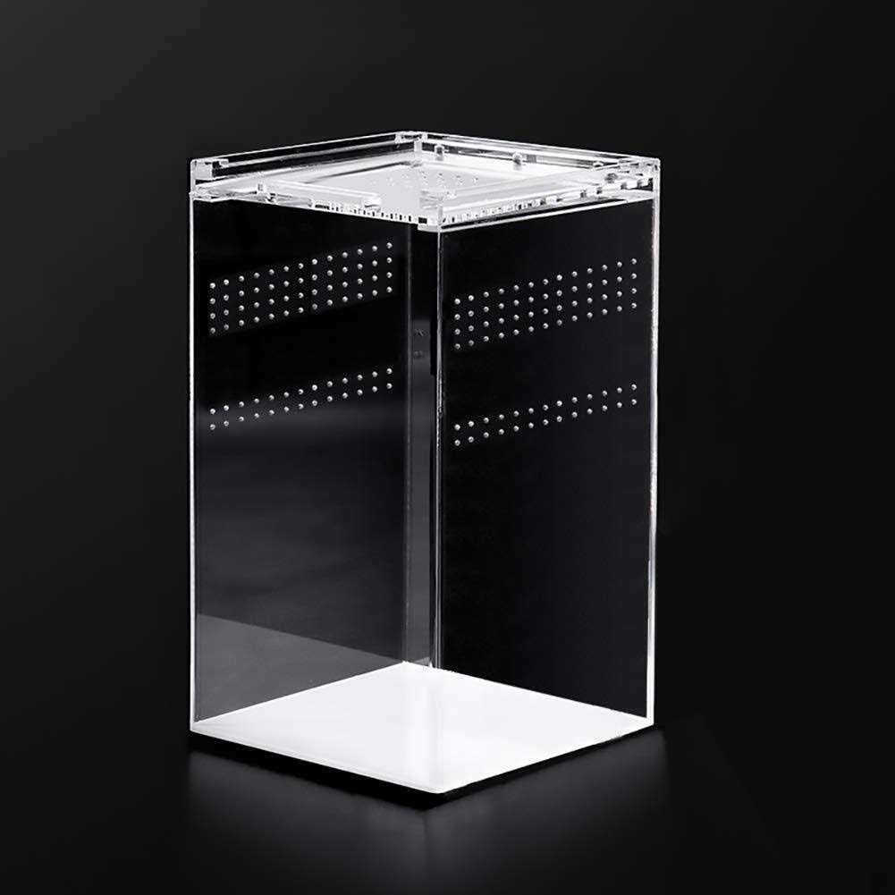 Magnetic Acrylic Reptile Cage 6x6x9 Tall Transparent Terrarium Tank J958003