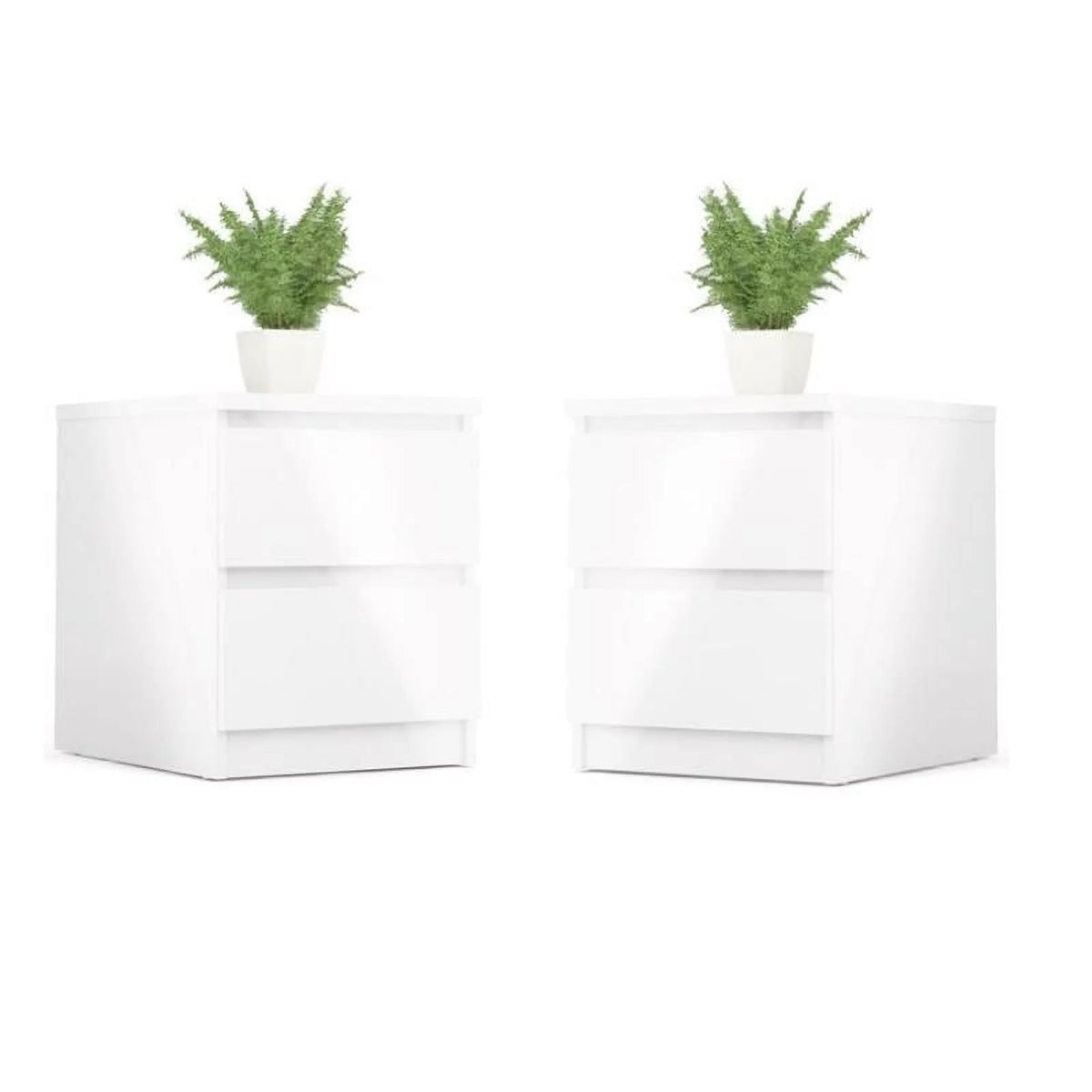 2 Piece Bedroom Set with 2 Two Drawer Nightstands O9669