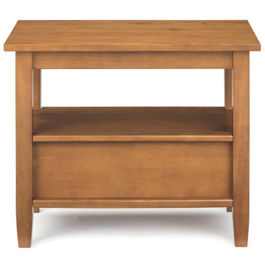 Wood 48" Coffee Table and 14" Narrow Side Table F66542
