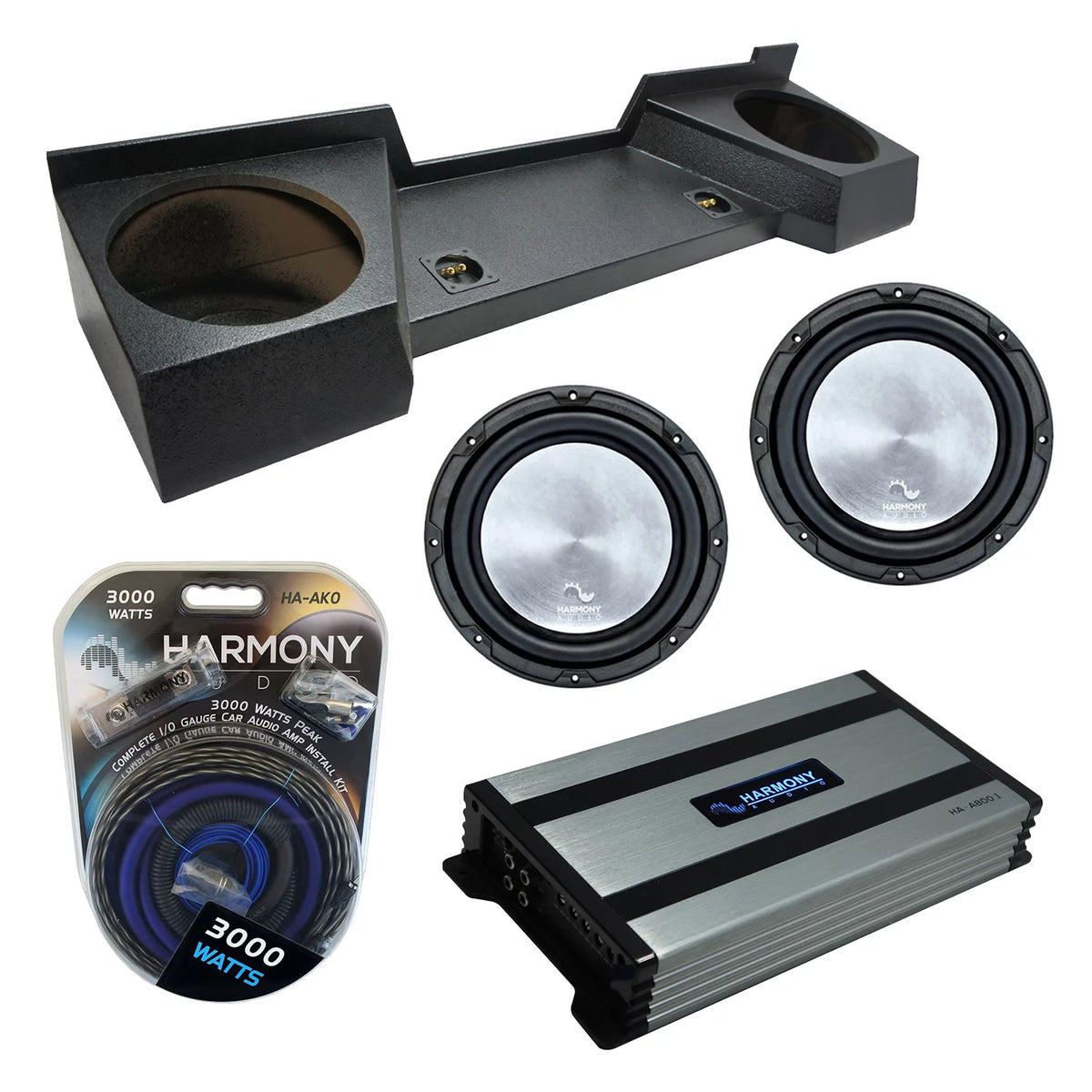 Chevy Silverado Ext Cab Truck Dual 12 Sub Box W35505